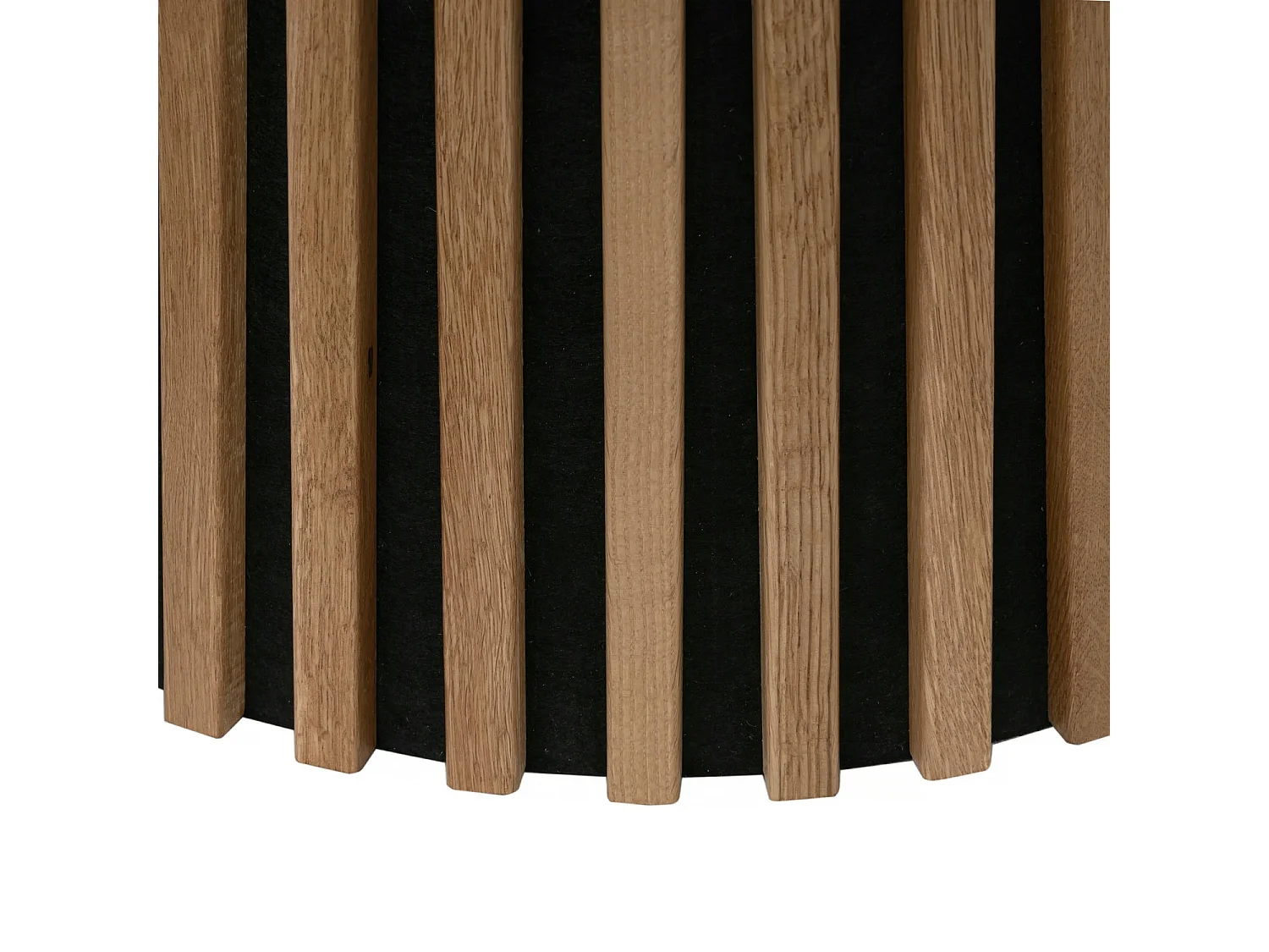 Table à manger extensible Svendborg - Ronde - MDF et placage de chêne - Naturel