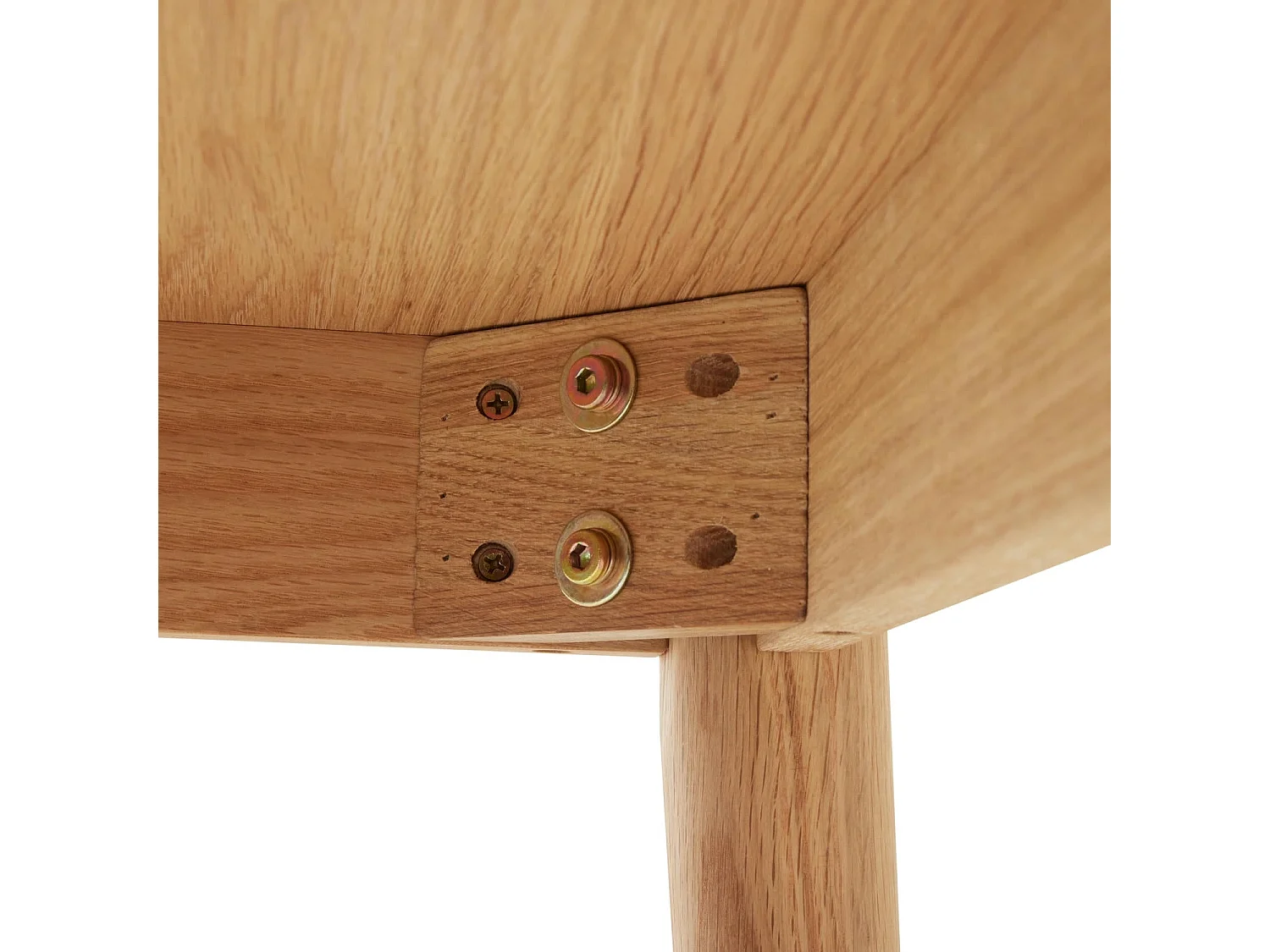 Rechthoekige Uitschuifbare eettafel Nyborg - 6 à 8 personen- MDF & eiken fineer - Natuurlijk olie