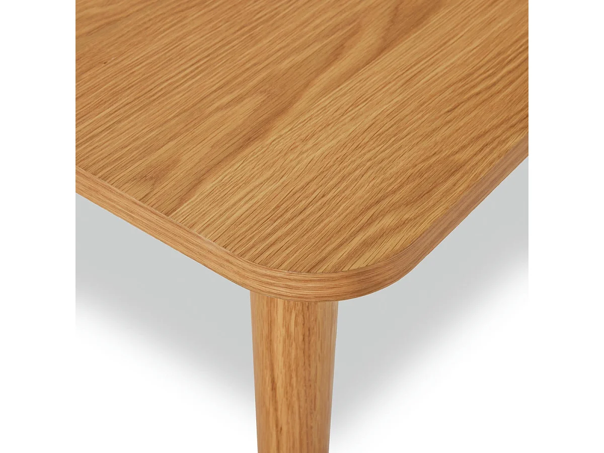 Rechthoekige Salontafel Texas - Massief eikenhout - Naturel