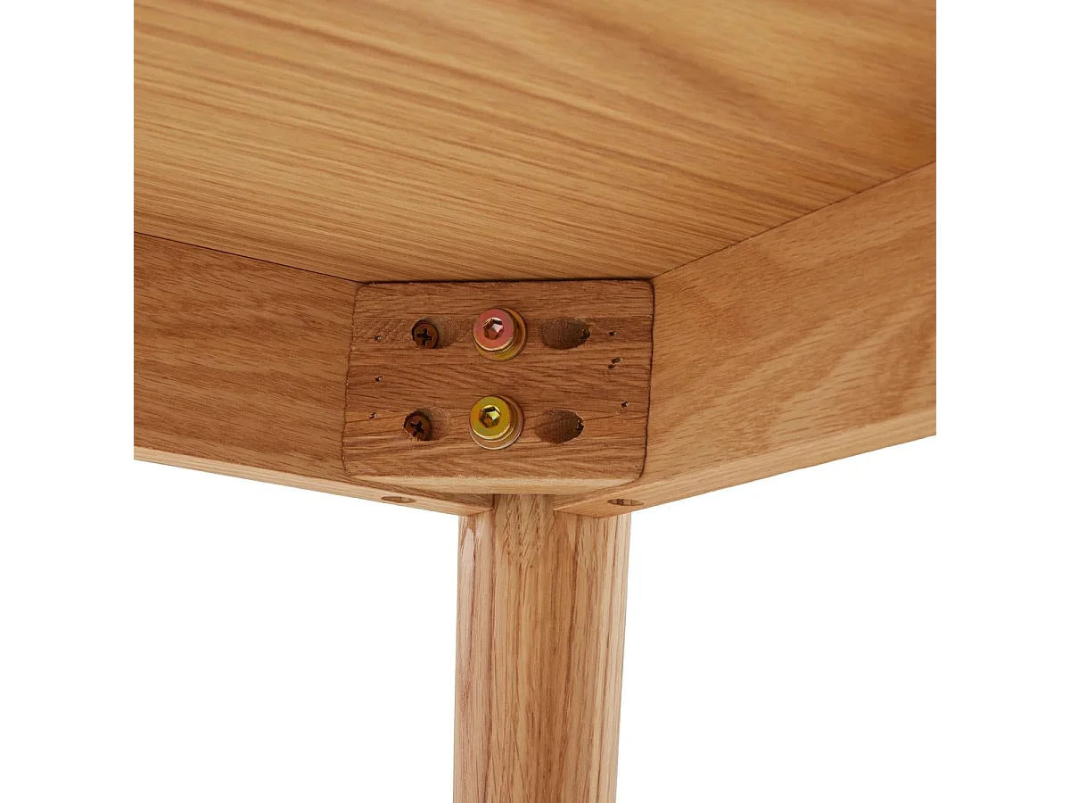 Table basse Nyborg avec Rectangulaire et - Chêne massif et - huile naturelle