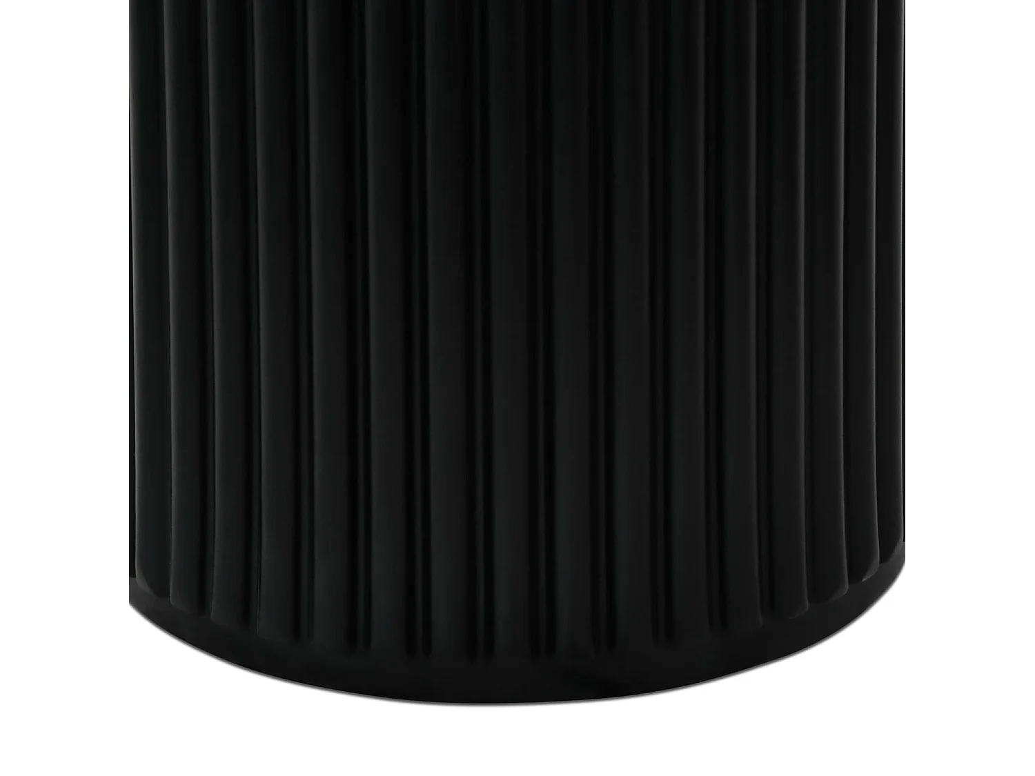 Table basse Easy - Ronde - MDF et marbre - Noir