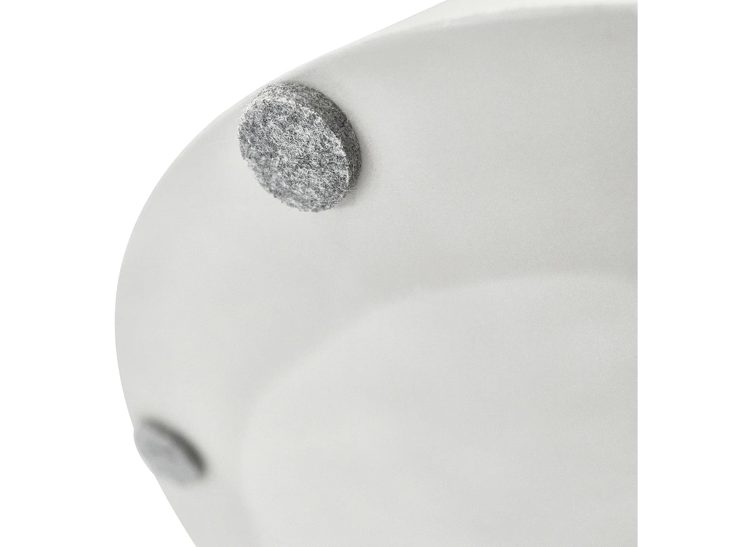 Table basse Tango - Ronde - MDF et travertin - Gris