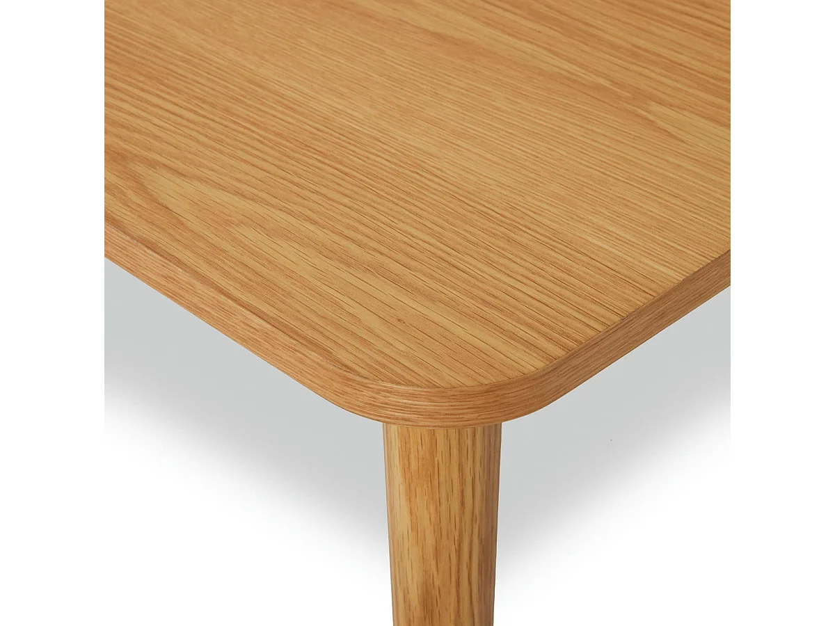 Mesa de centro cuadrada Nyborg - Madera maciza de roble y - Aceite natural