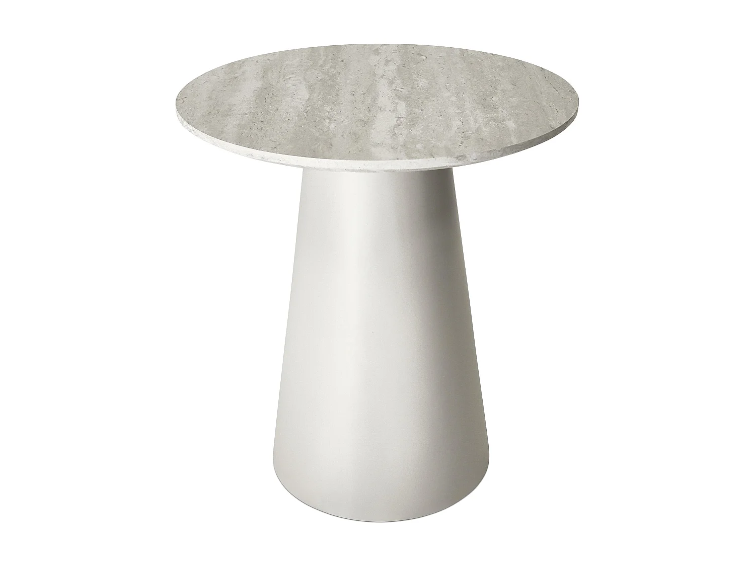 Ronde Salontafel Tango - MDF & travertijn - Grijs
