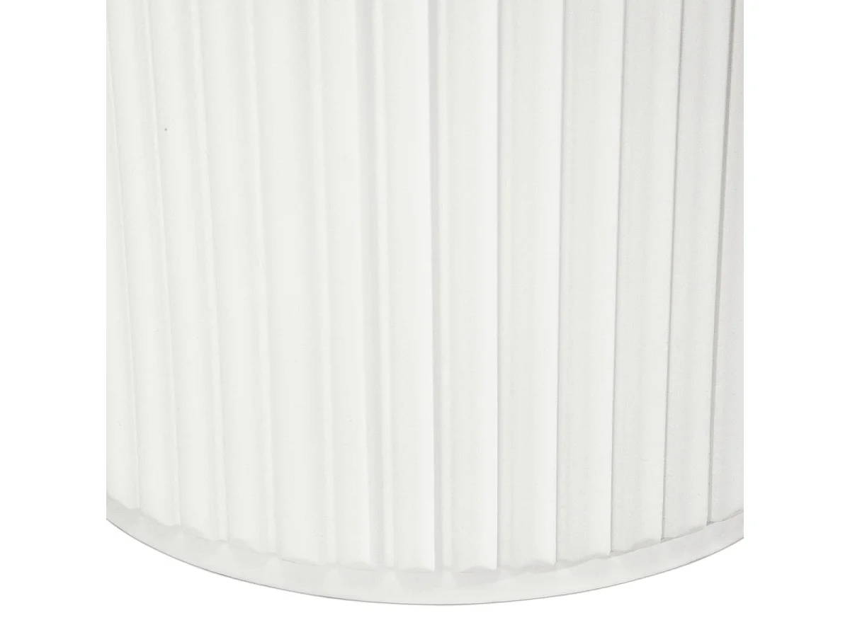 Table basse Easy - Ronde - MDF et marbre - Blanc