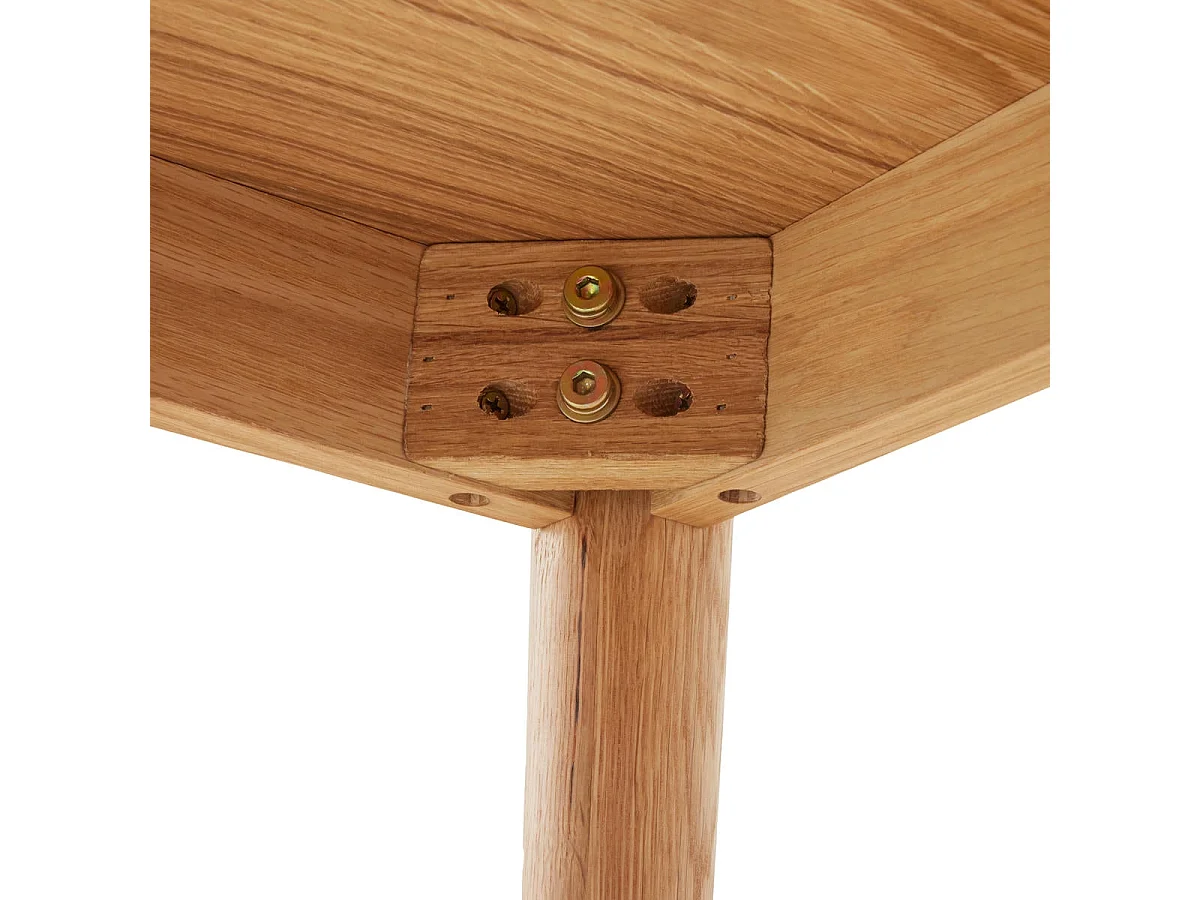 Table basse Nyborg avec Carrée et - Chêne massif et - huile naturelle