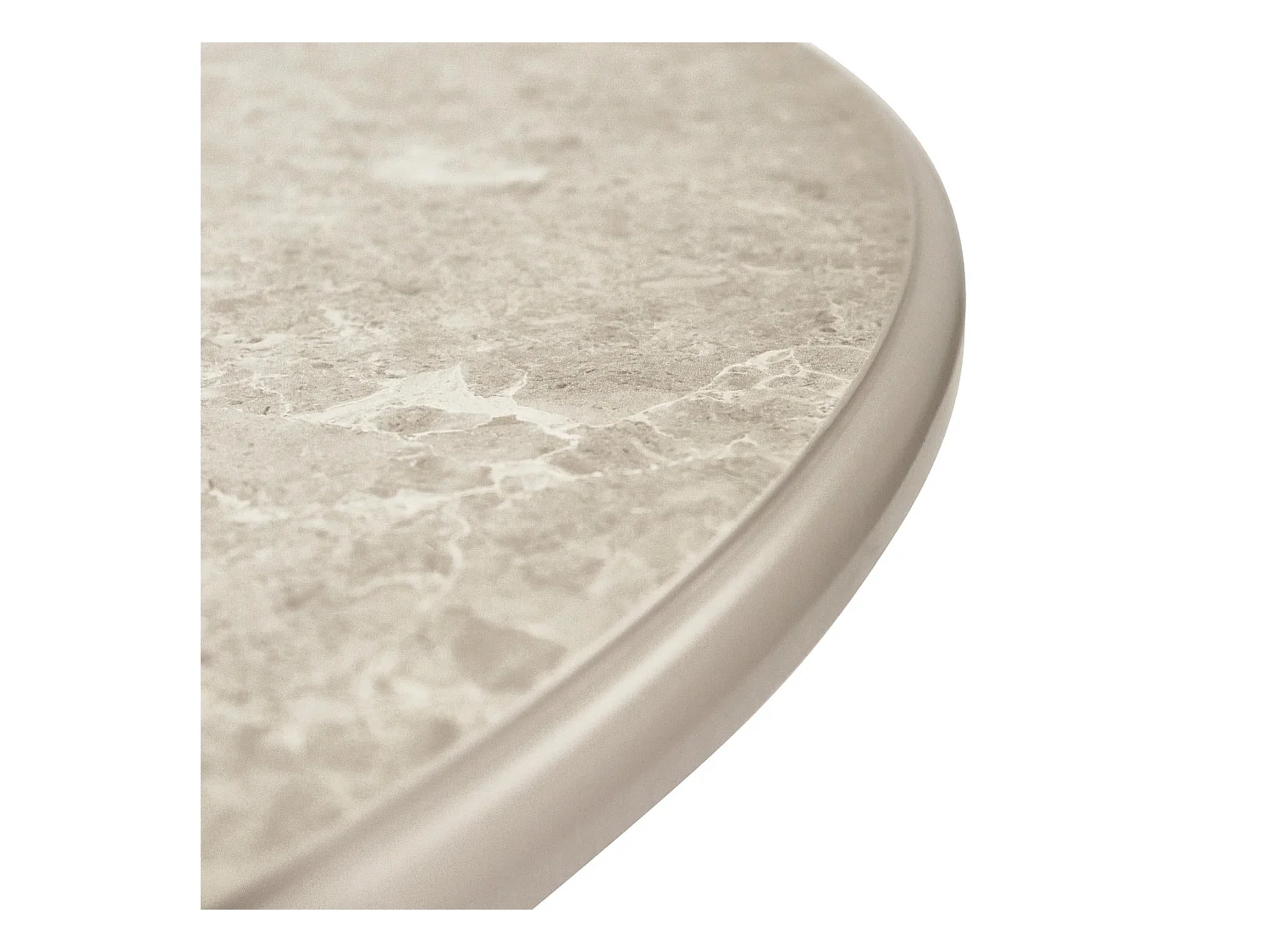 Tavolino rotondo Easy - MDF e marmo - Grigio