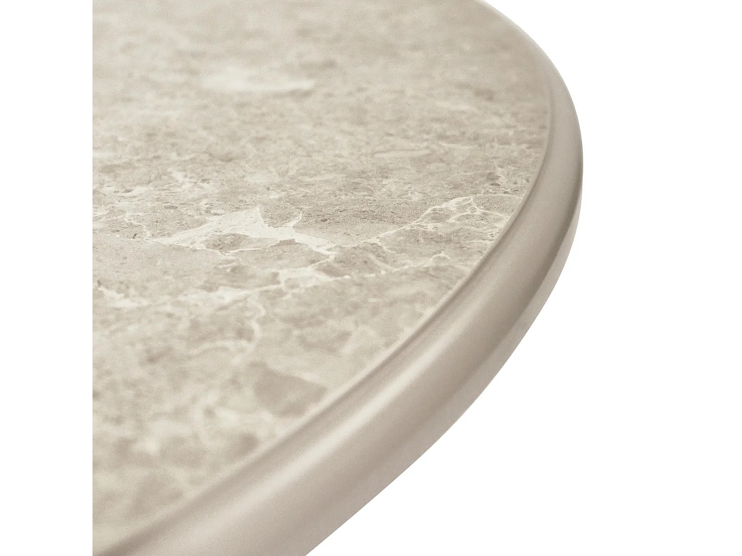 Mesa de centro redonda Easy - MDF y mármol - Gris