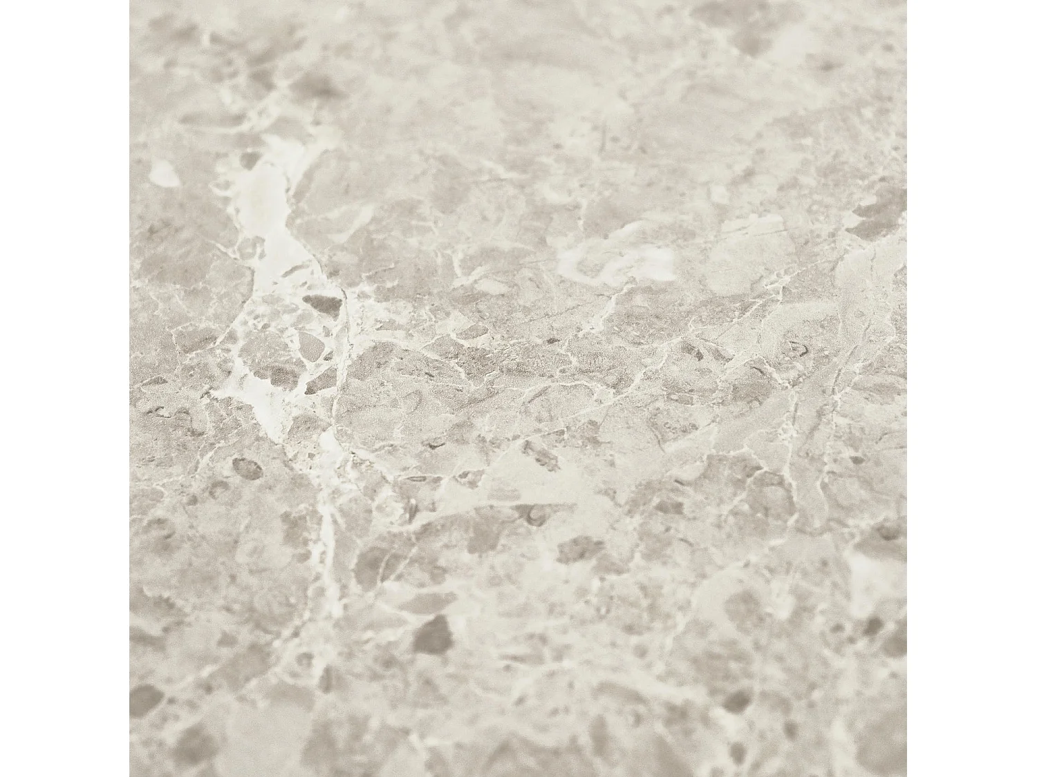 Table basse Easy - Ronde - MDF et marbre - Gris