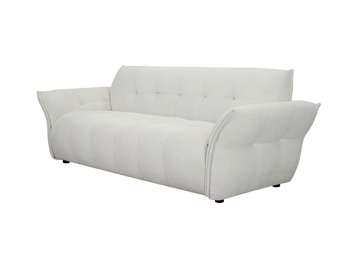 Canapé Lima - 3 places - Tissu - Beige