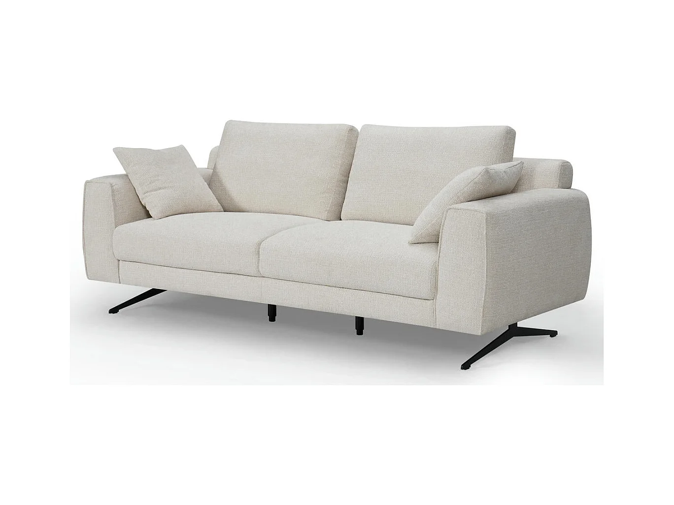 Sofa Detroit - 3-Sitzer - Stoff - Beige