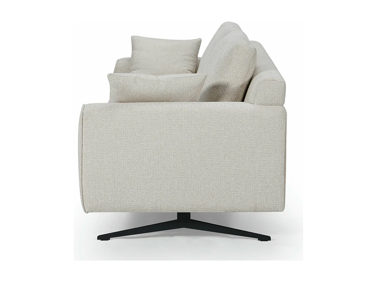 Canapé Detroit - 3 places - Tissu - Beige