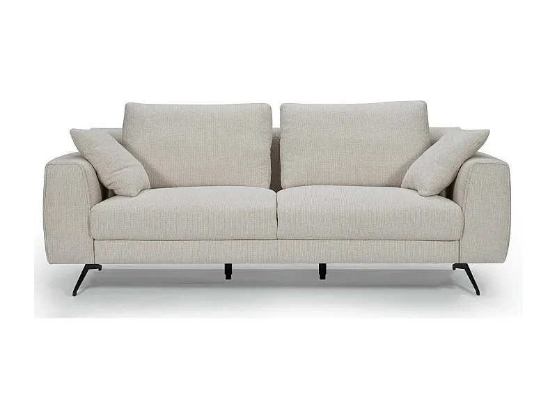 Canapé Detroit - 3 places - Tissu - Beige