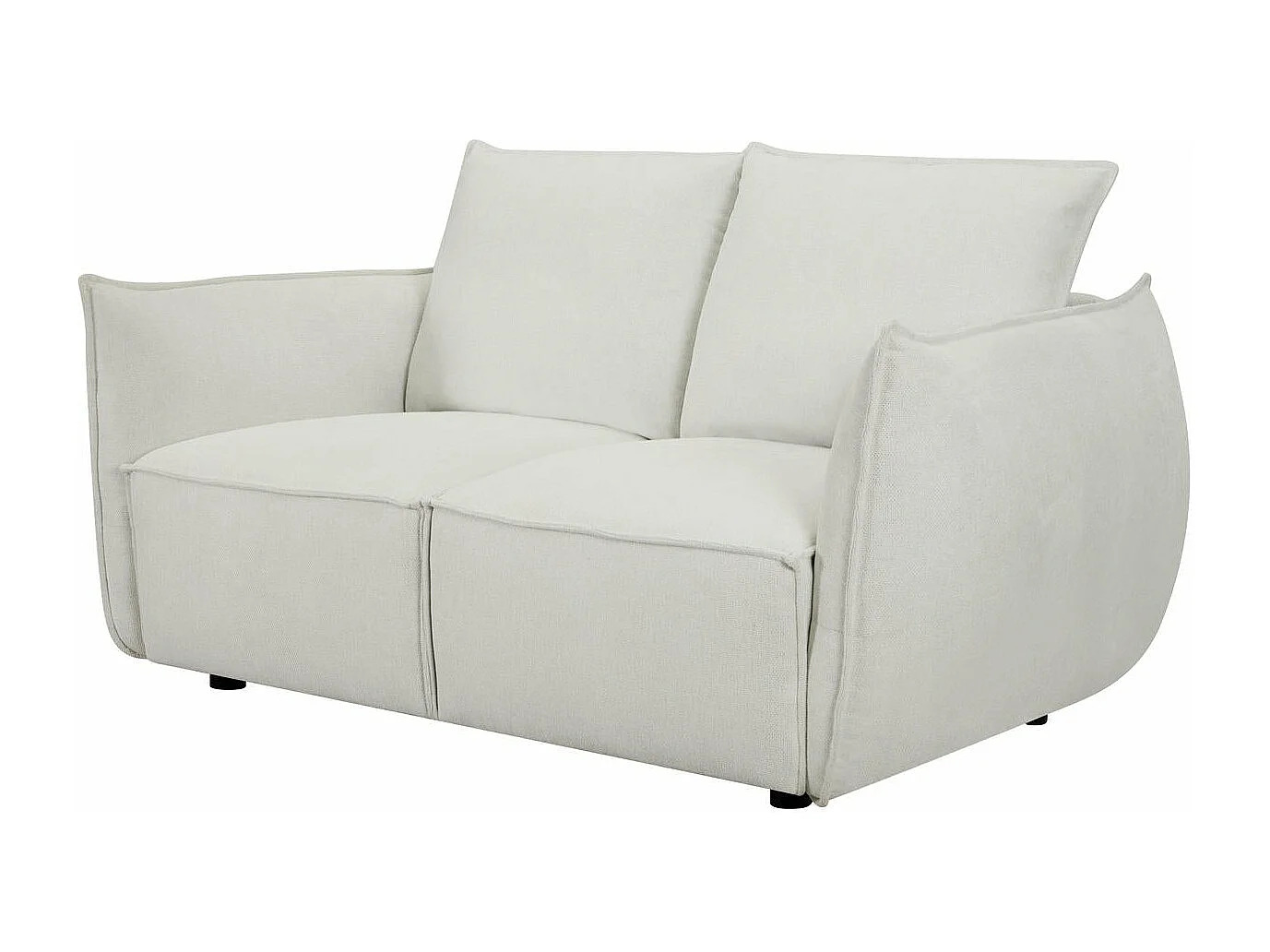 Tweezitsbank Oslo van stof - beige