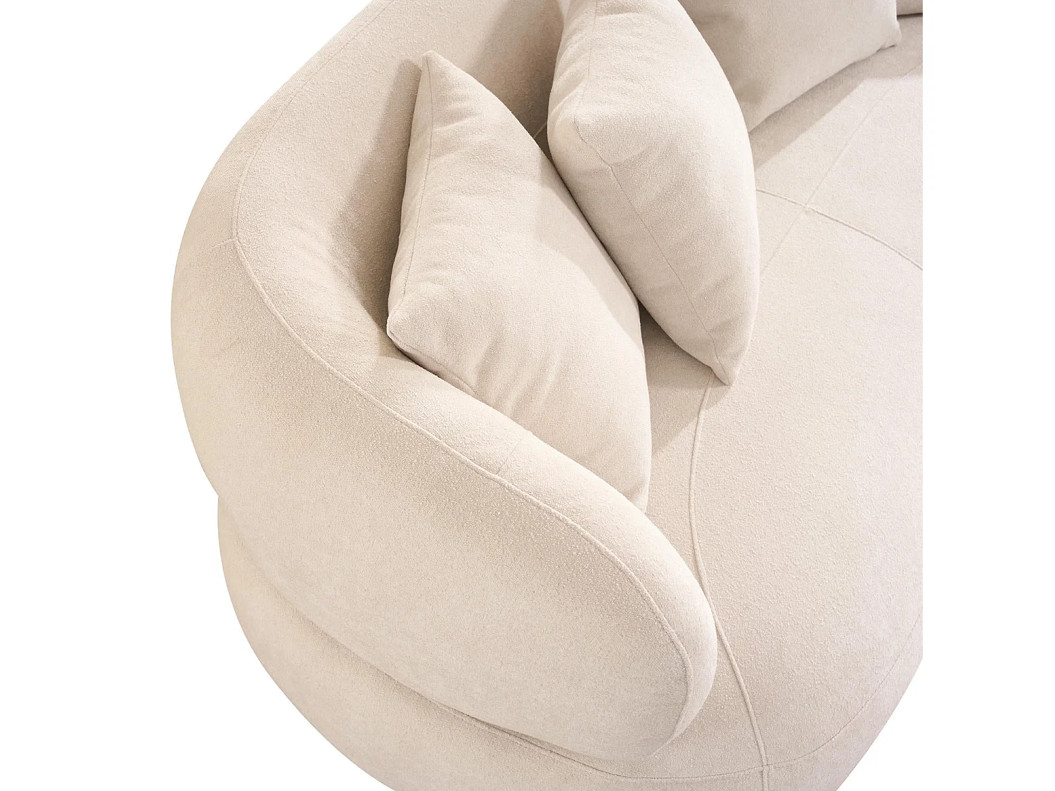 Canapé New York - 2 places - Tissu - Beige