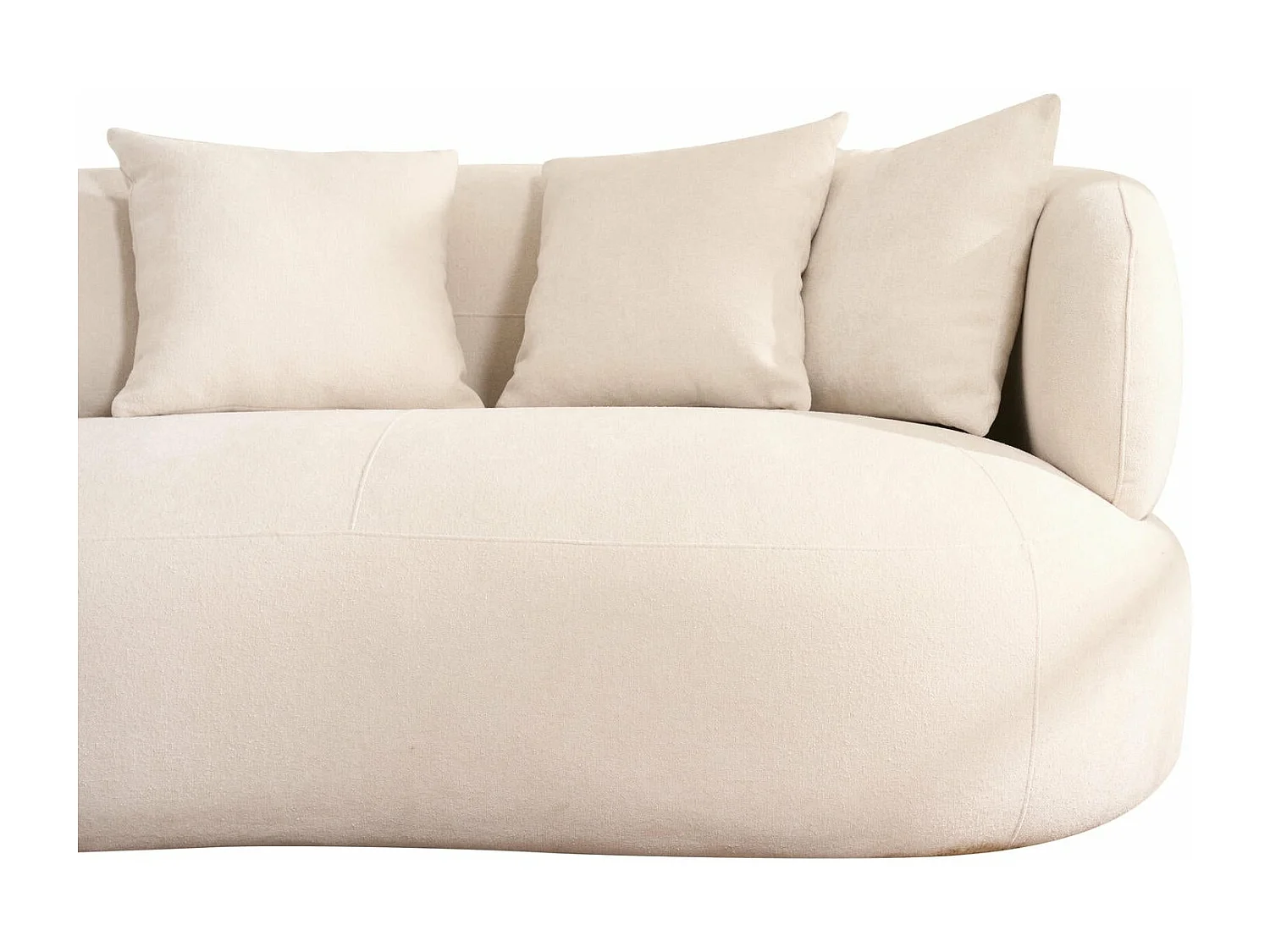 Canapé New York - 2 places - Tissu - Beige