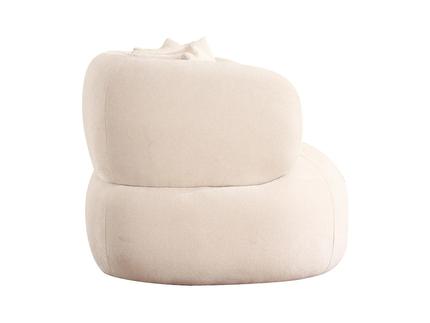 Canapé New York - 2 places - Tissu - Beige