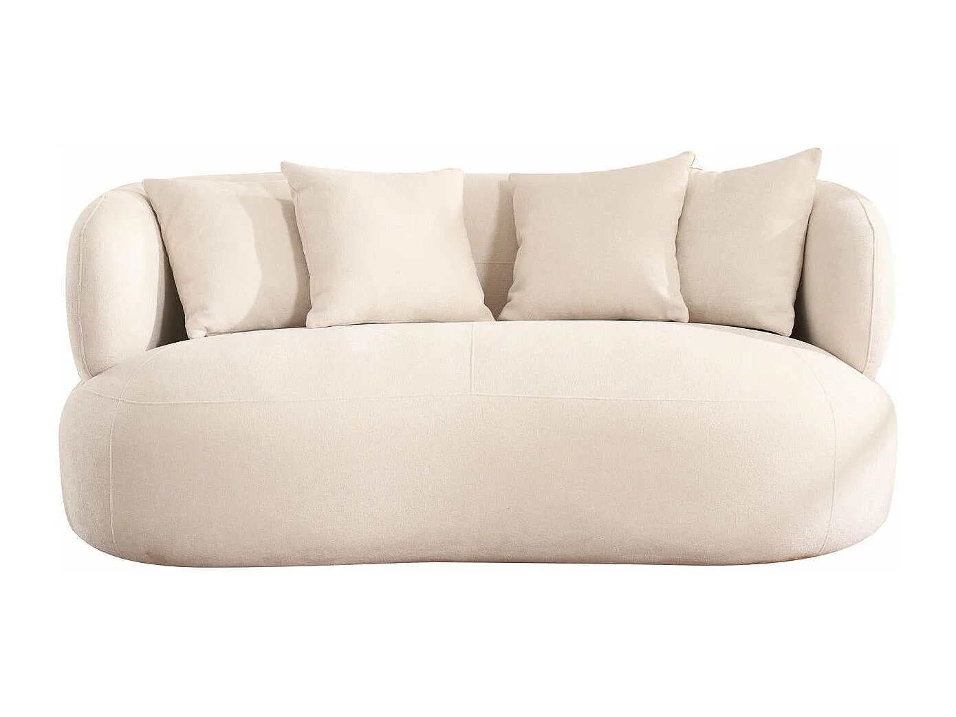 Canapé New York - 2 places - Tissu - Beige