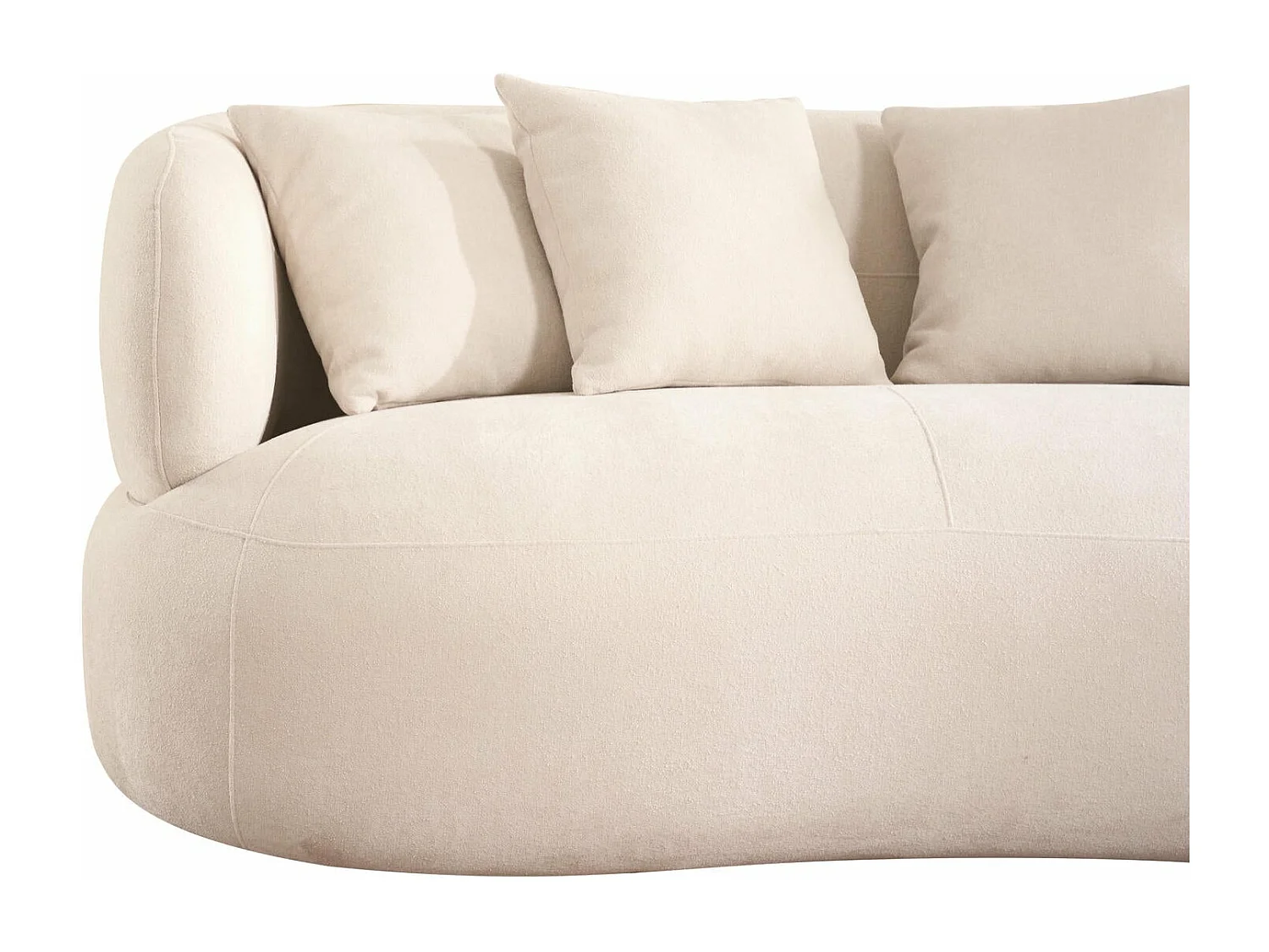 Canapé New York - 2 places - Tissu - Beige