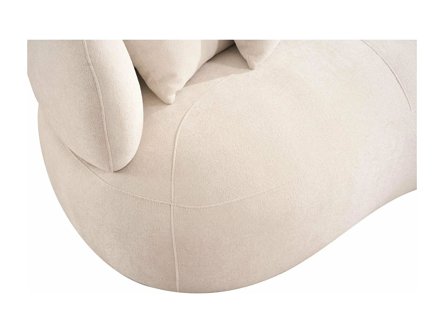 Canapé New York - 2 places - Tissu - Beige