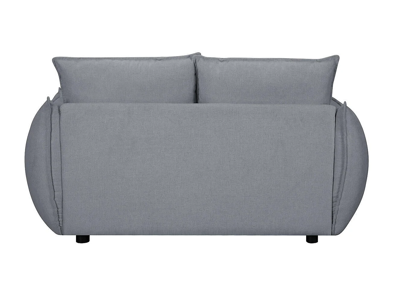 Tweezitsbank Oslo van stof - grijs