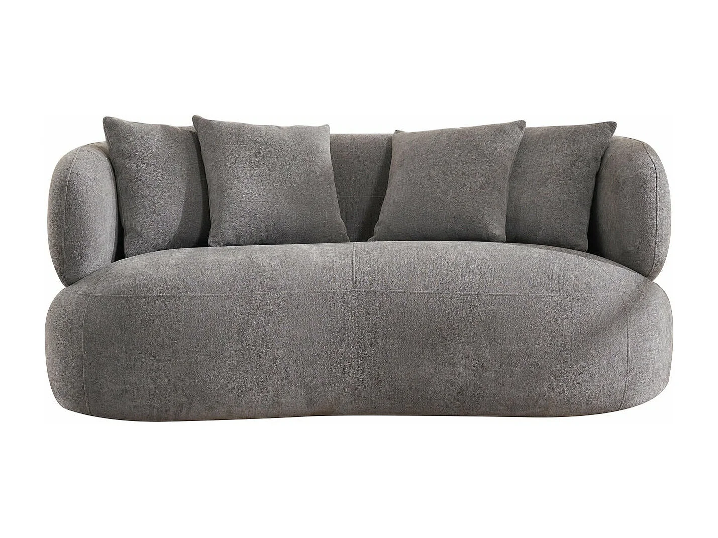 Canapé New York - 2 places - Tissu - Gris