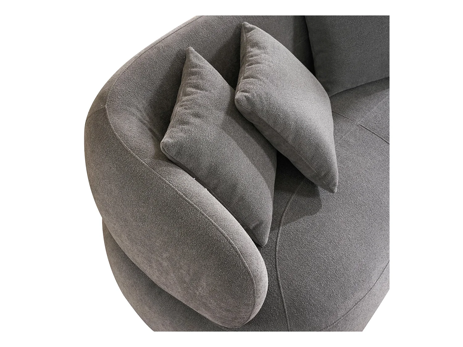 Canapé New York - 2 places - Tissu - Gris