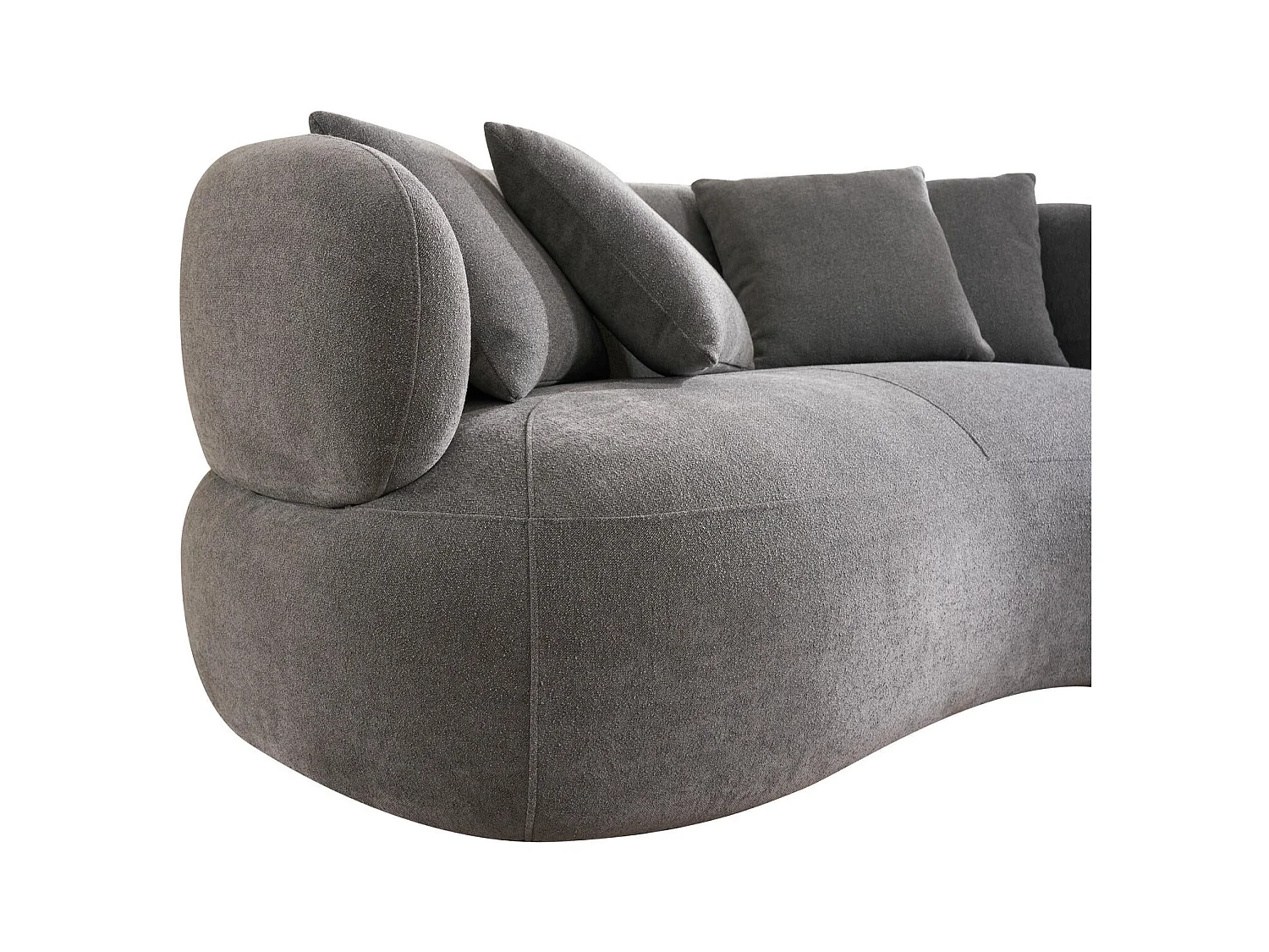 Canapé New York - 2 places - Tissu - Gris