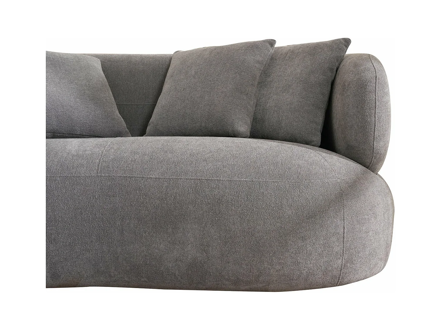 Canapé New York - 2 places - Tissu - Gris