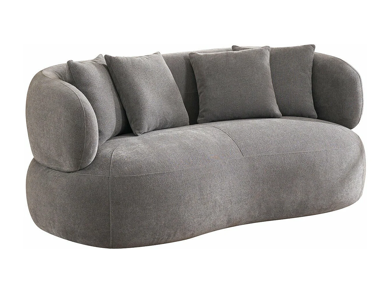 Canapé New York - 2 places - Tissu - Gris