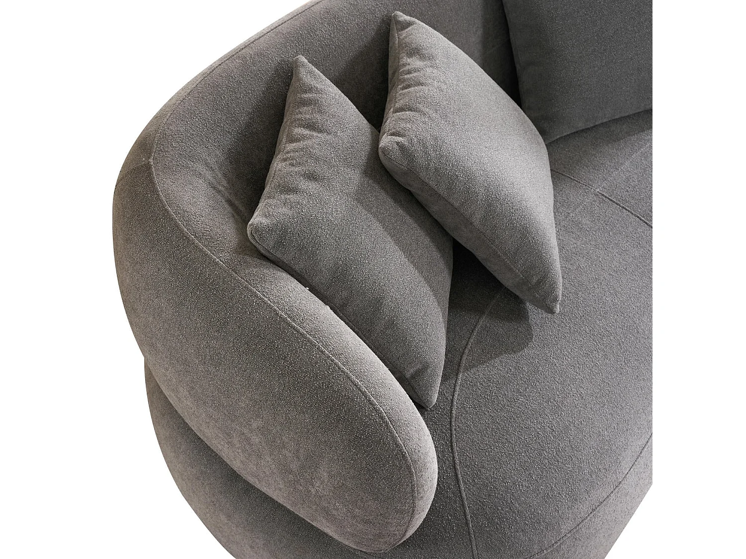 Canapé New York - 2 places - Tissu - Gris