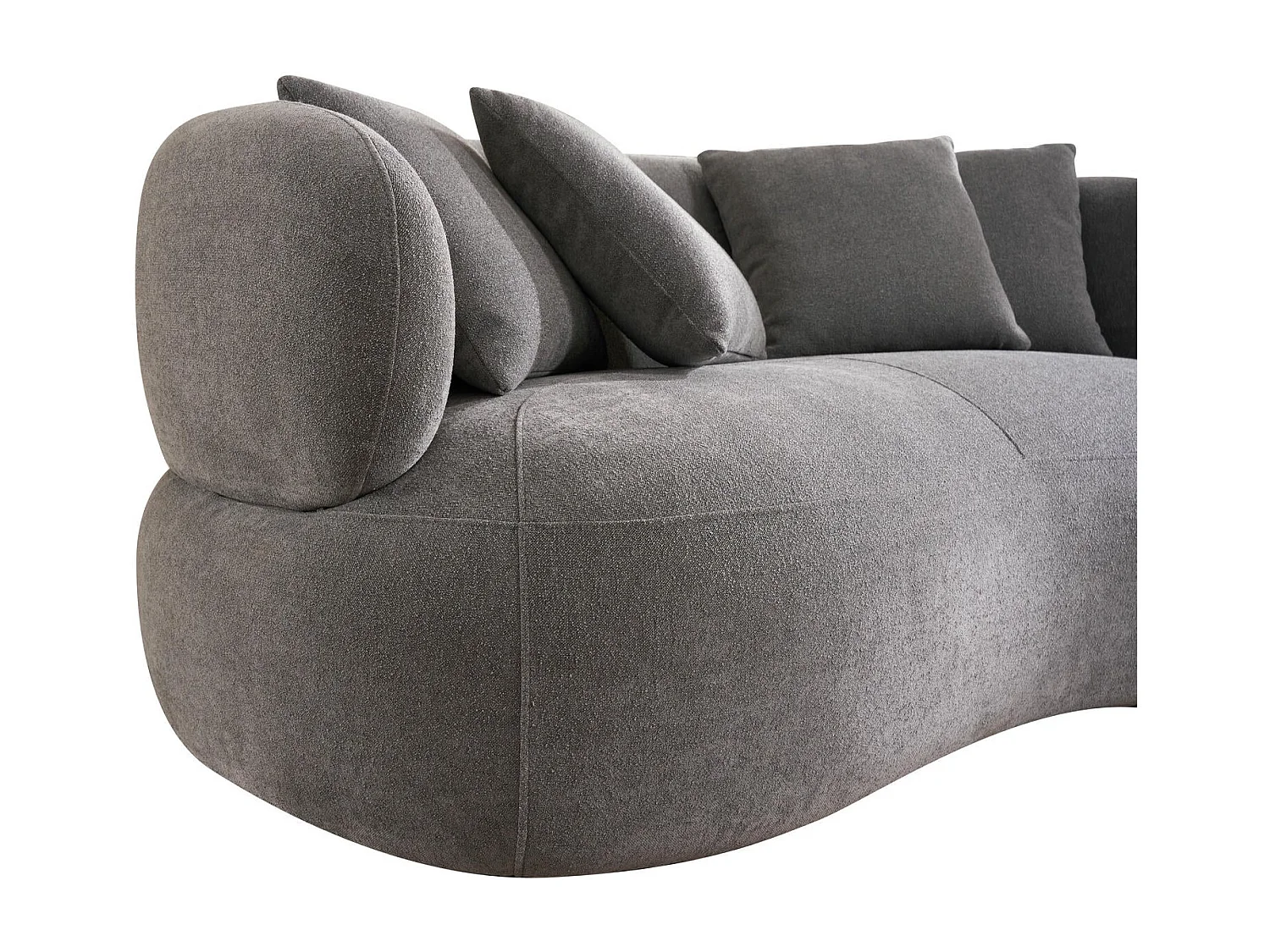 Canapé New York - 2 places - Tissu - Gris