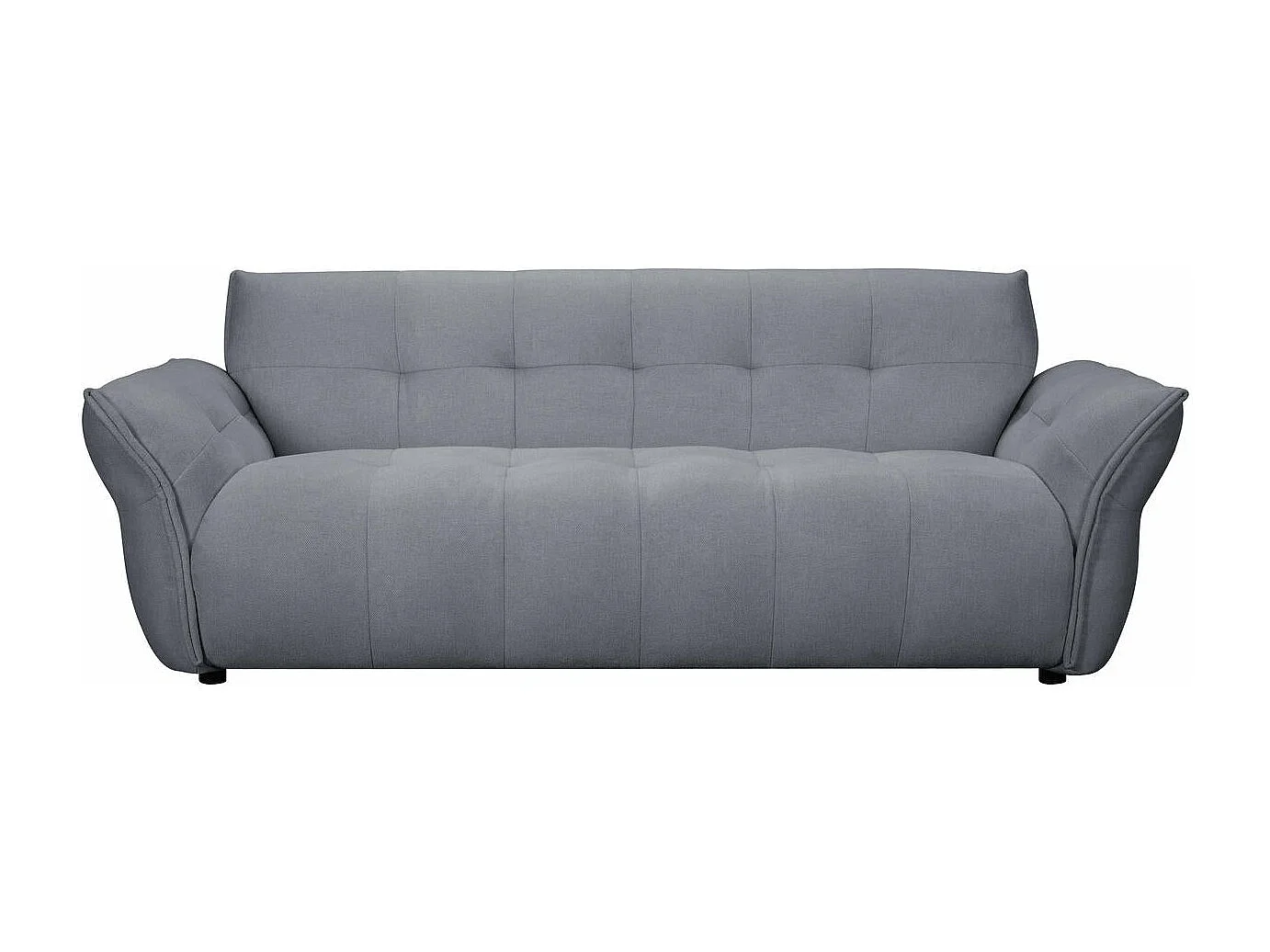 Canapé Lima - 3 places - Tissu - Gris