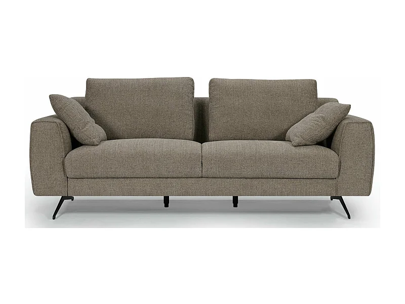 Sofa Detroit - 3-Sitzer - Stoff - Braun