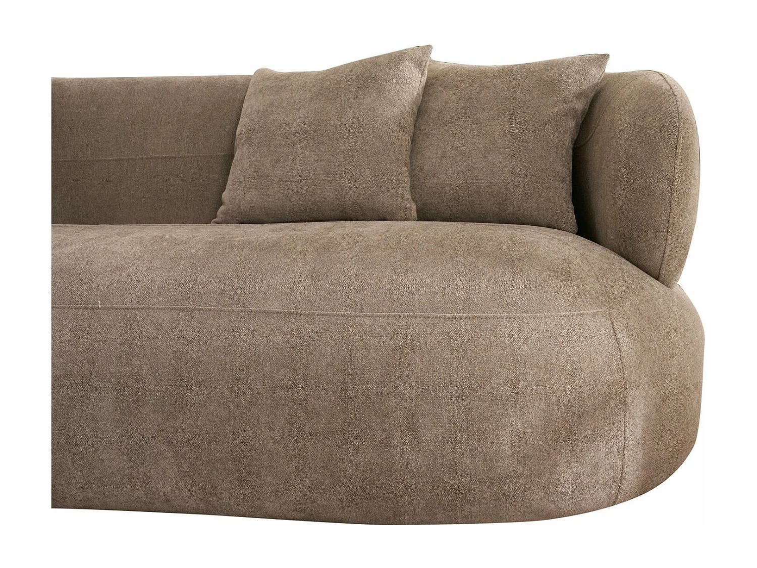 Canapé New York - 3 places - Tissu - Marron