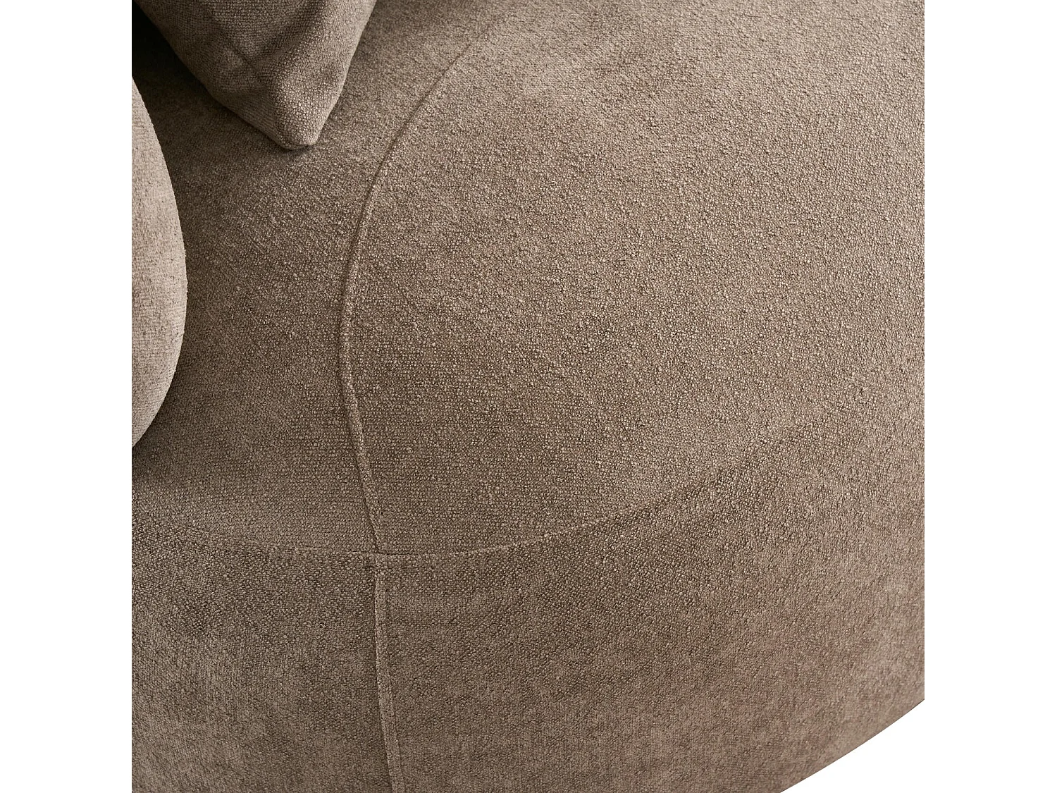 Canapé New York - 3 places - Tissu - Marron