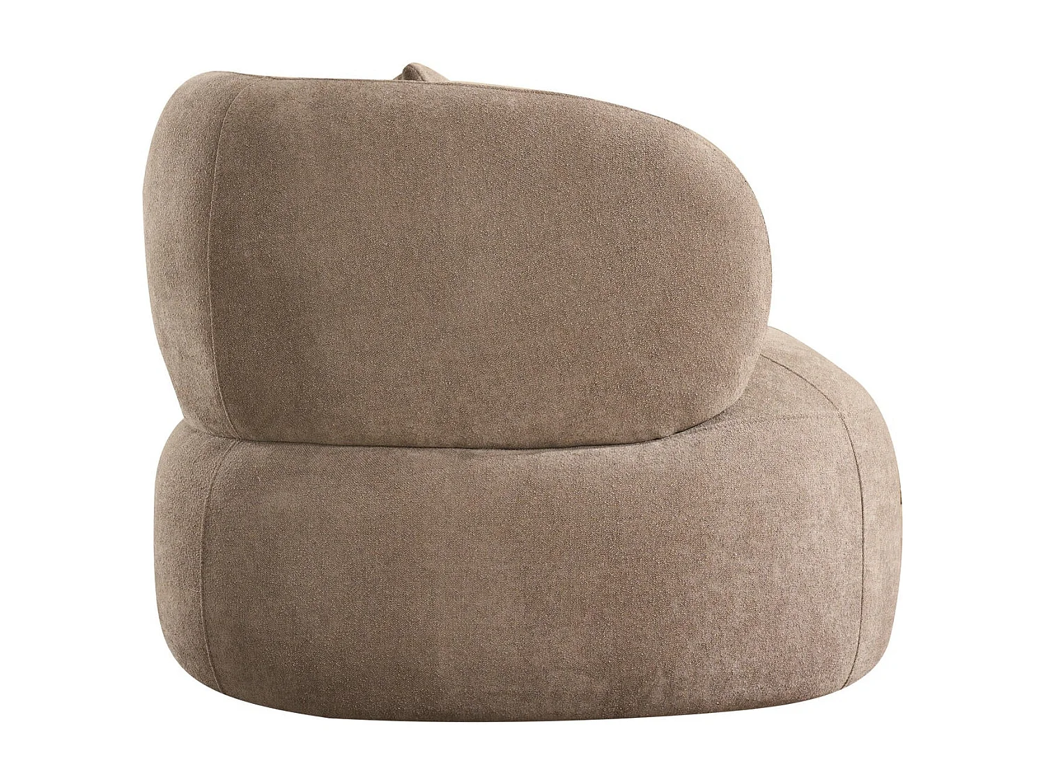 Canapé New York - 3 places - Tissu - Marron