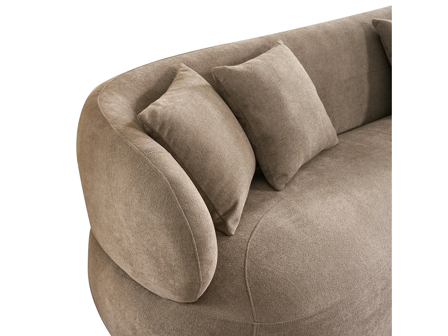 Canapé New York - 3 places - Tissu - Marron