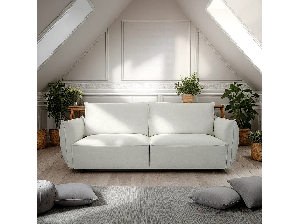 Canapé Oslo - 3 places - Tissu - Beige