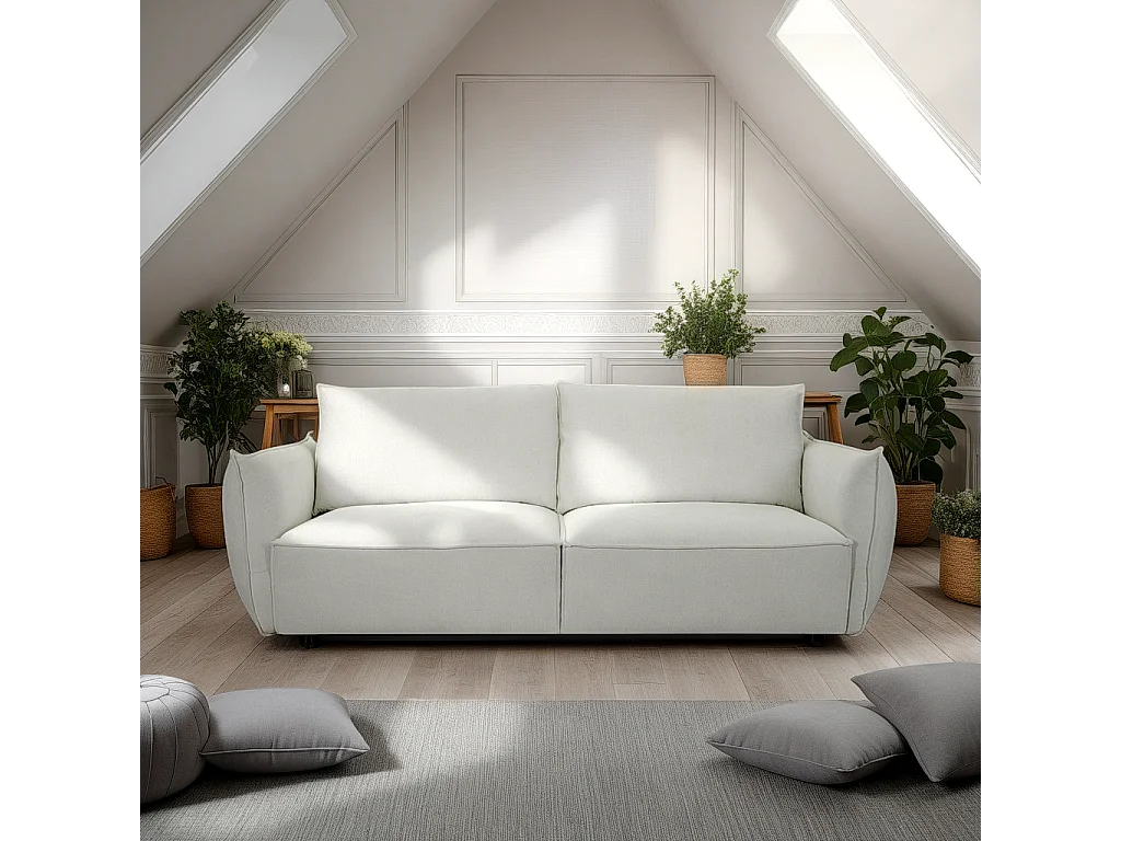 Canapé Oslo - 3 places - Tissu - Beige