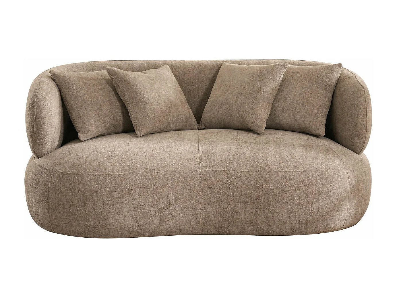 Canapé New York - 2 places - Tissu - Marron