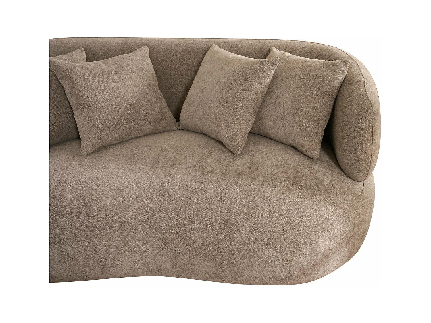 Canapé New York - 2 places - Tissu - Marron