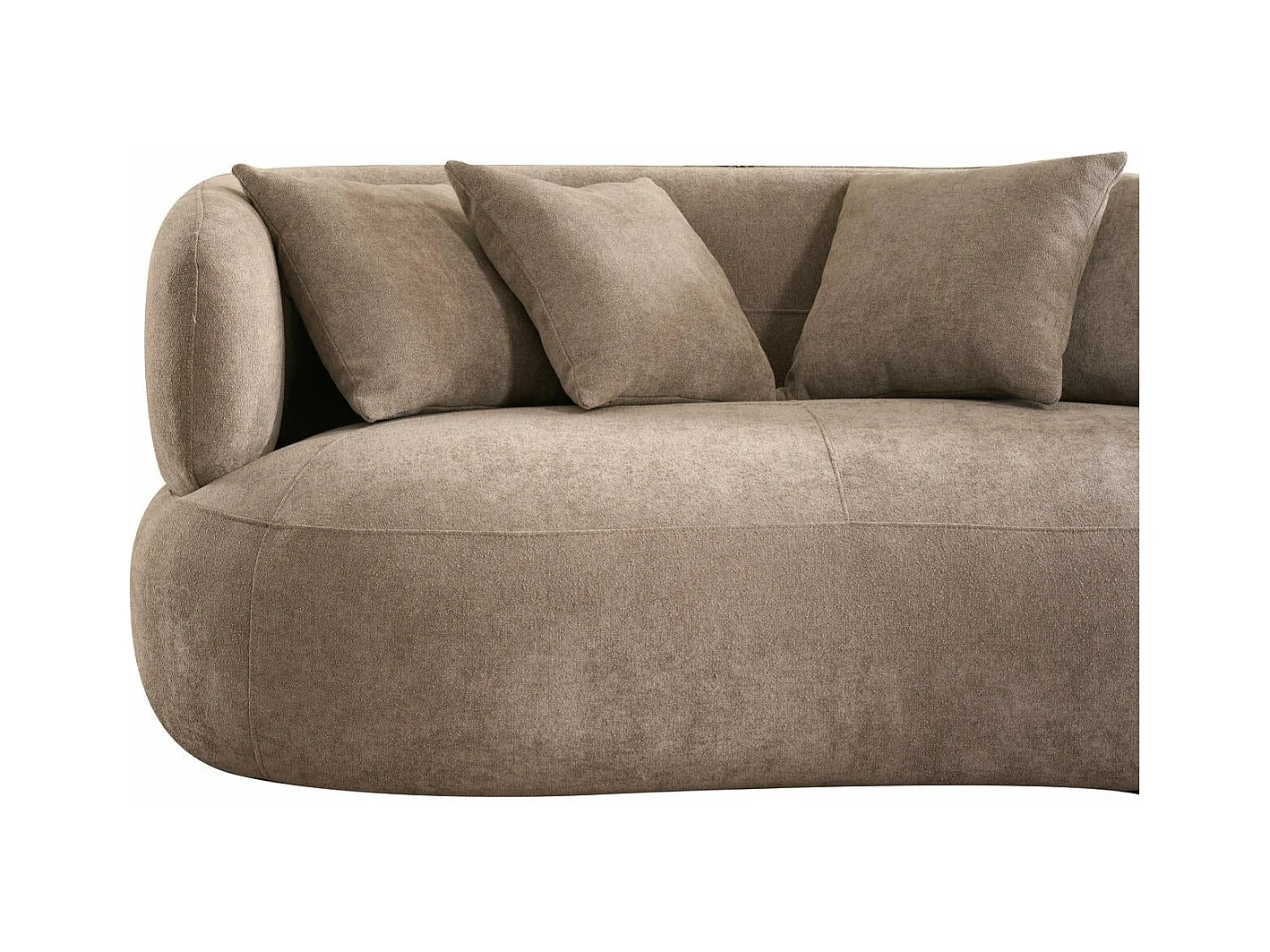 Canapé New York - 2 places - Tissu - Marron