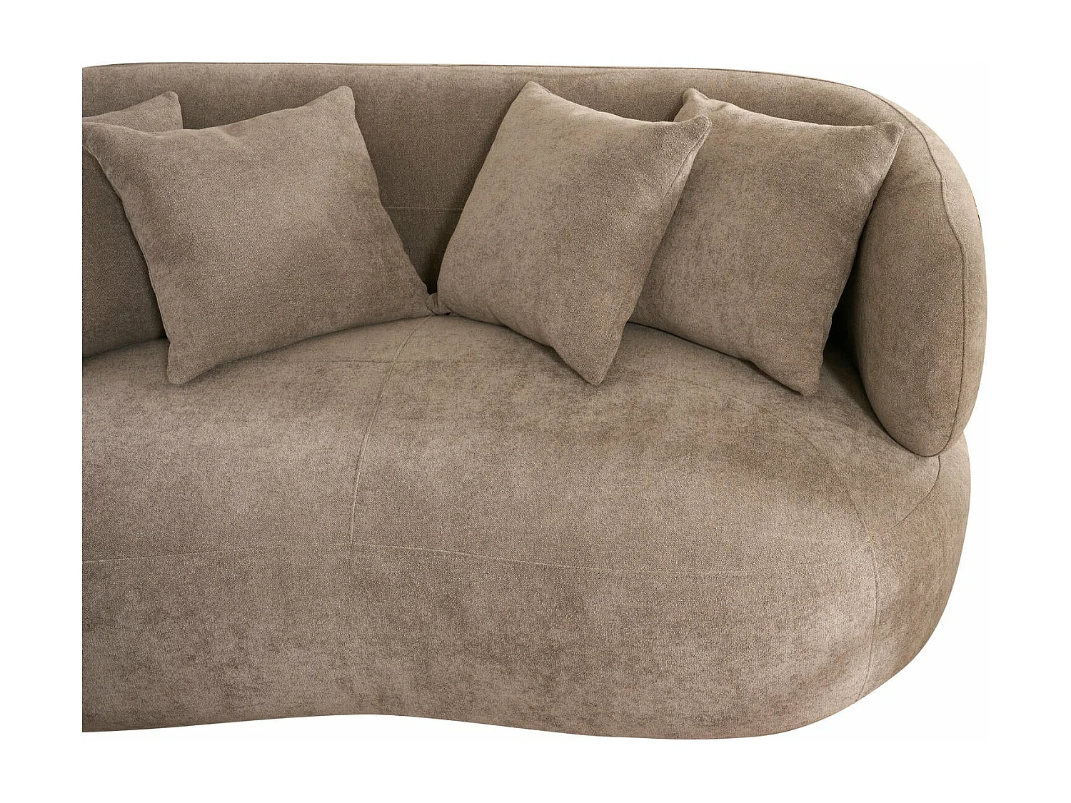 Canapé New York - 2 places - Tissu - Marron