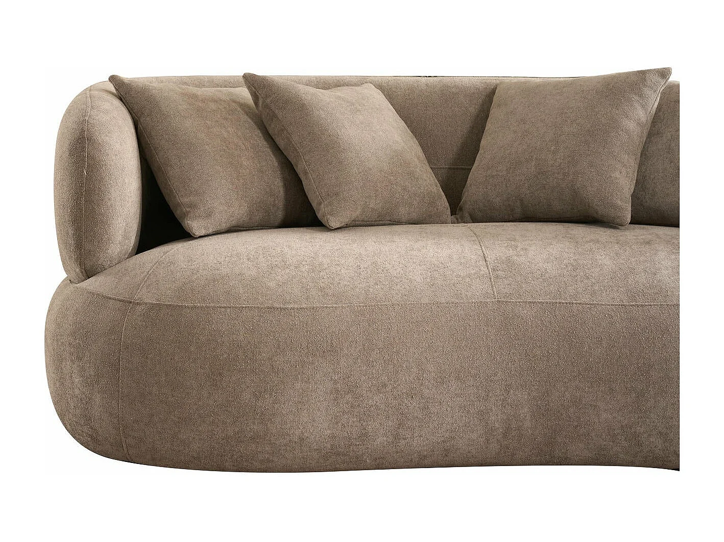 Canapé New York - 2 places - Tissu - Marron