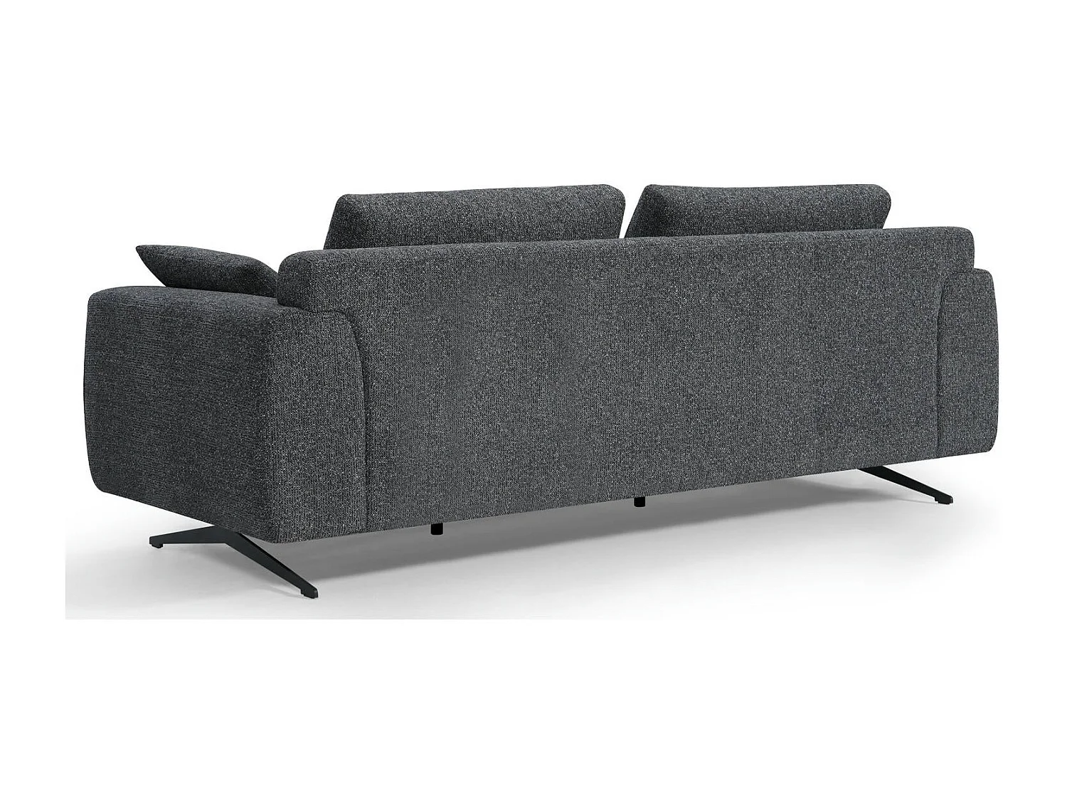 Tweezitsbank Detroit van stof - grijs