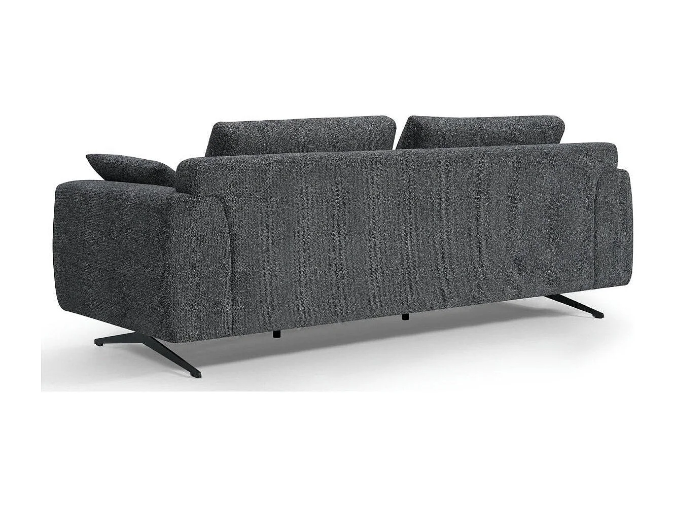 Canapé Detroit - 2 places - Tissu - Gris