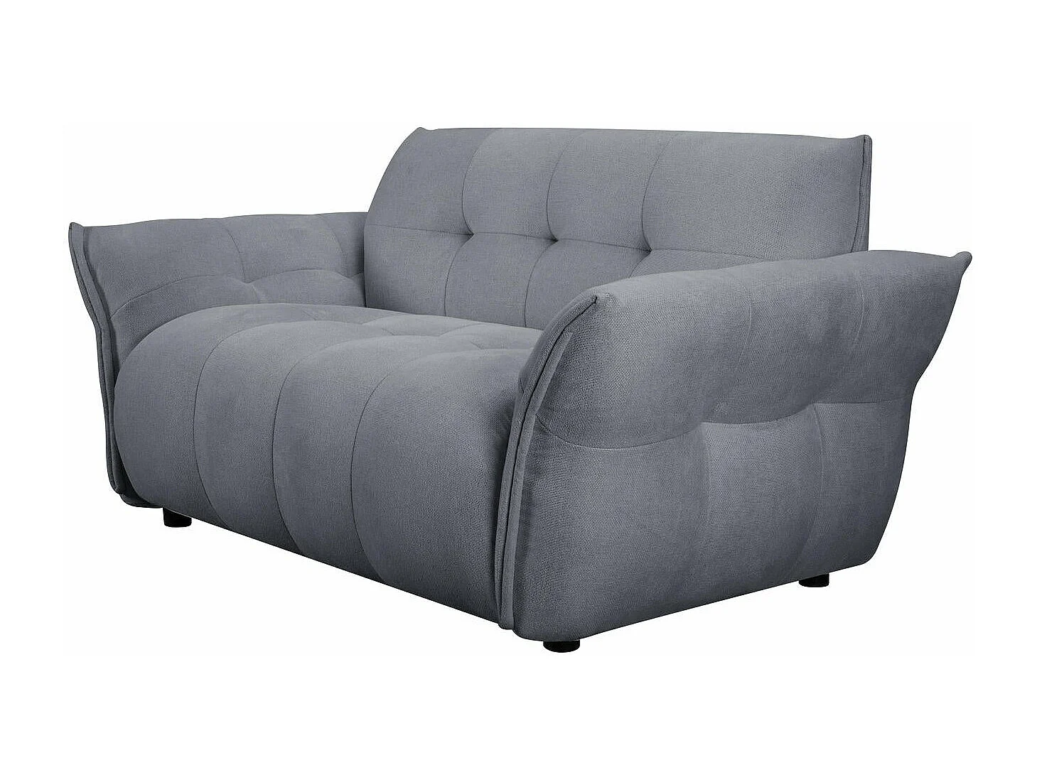 Canapé Lima - 2 places - Tissu - Gris