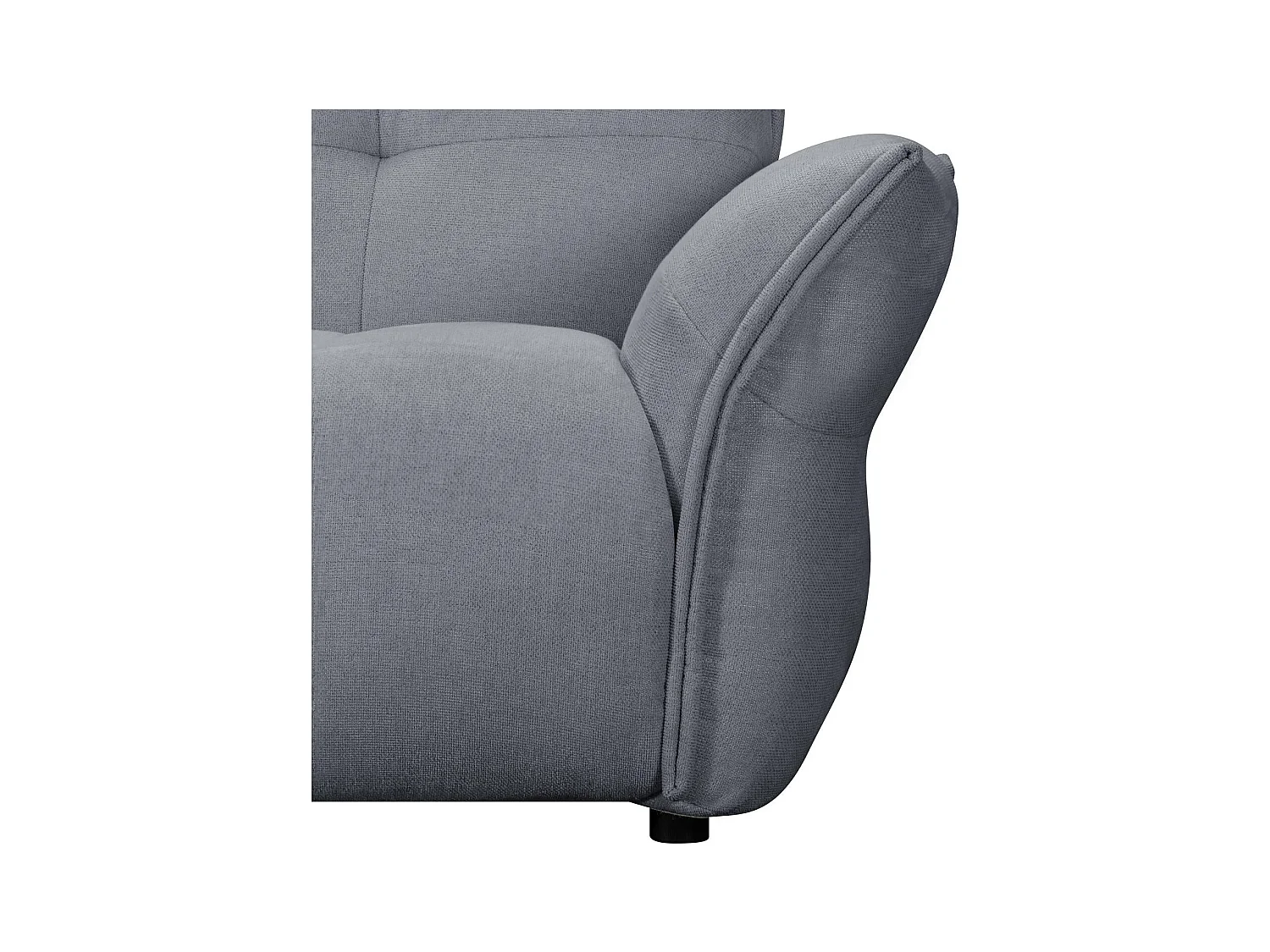 Canapé Lima - 2 places - Tissu - Gris