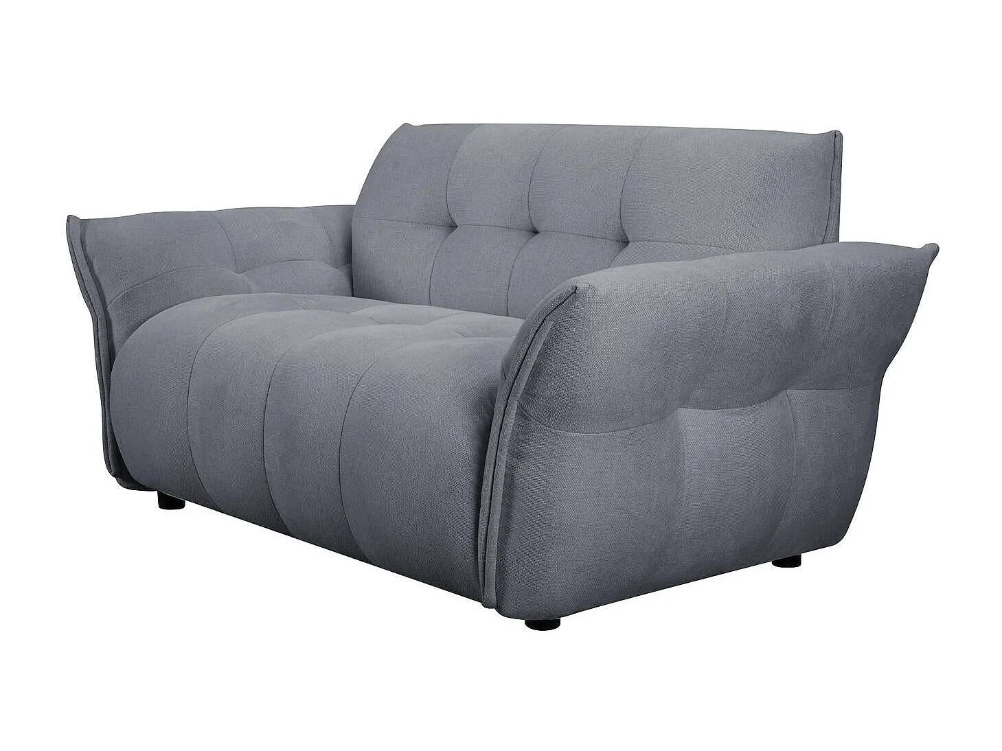 Tweezitsbank Lima van stof - grijs